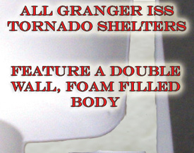 Granger ISS Foam Filled Tornado Shelter body